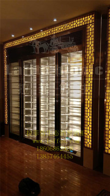 不锈钢联排恒温酒柜9